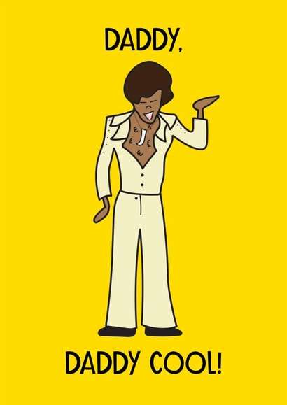 Daddy Cool boney m fathers day card created by HabFab