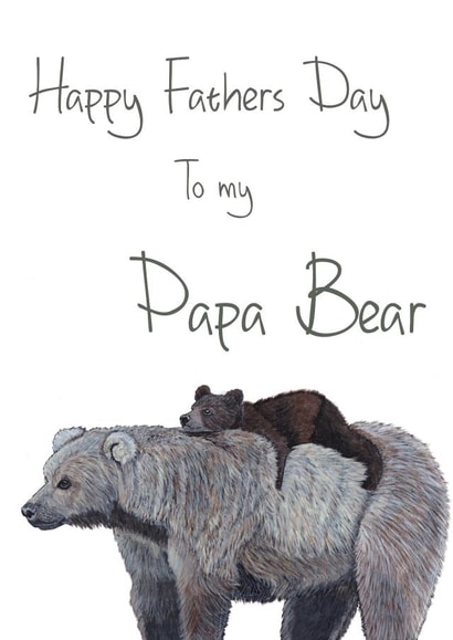 Papa Bear Fathers Day Card created by The Warren Creations