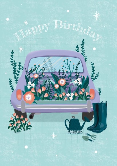 Pretty Gardening Birthday Card created by Blooming Typical Designs