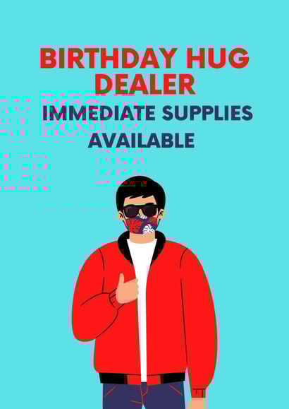 Birthday Hug Dealer created by Stray Funk Design