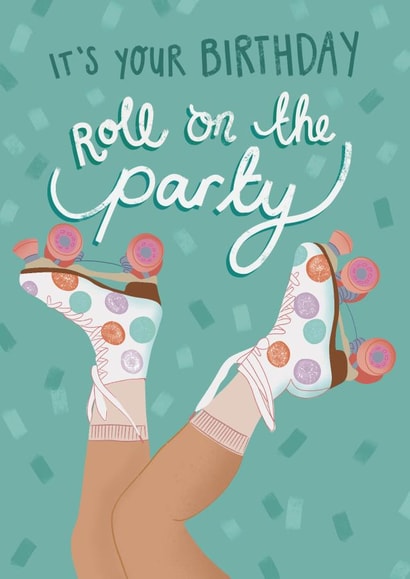 Roller Skates Birthday Card created by Design by Gracie