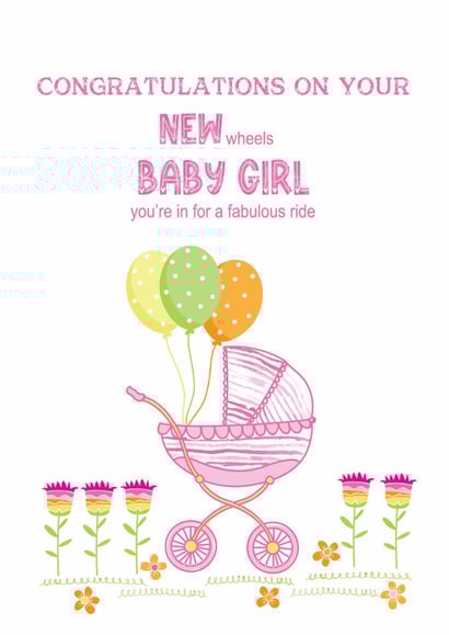 New Baby Girl Congratulations created by Jay Design