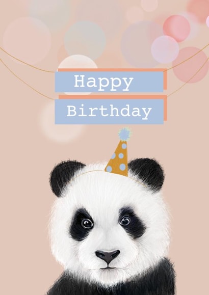 Party Panda Happy Birthday Card created by Alfreda & Alice