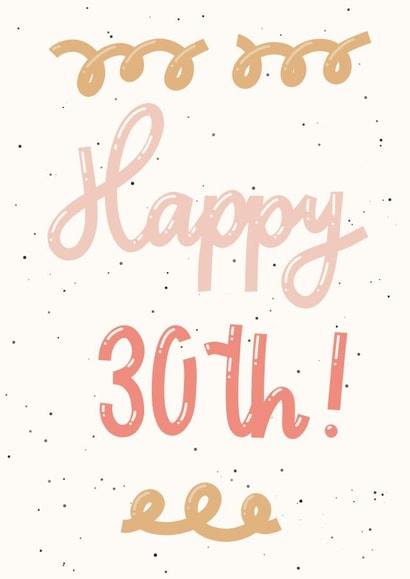 Happy 30th Birthday Card created by Jenni Ahlberg - Jeah Design