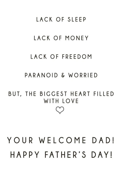 Lack of Father's Day created by Sophie Hilton Designs