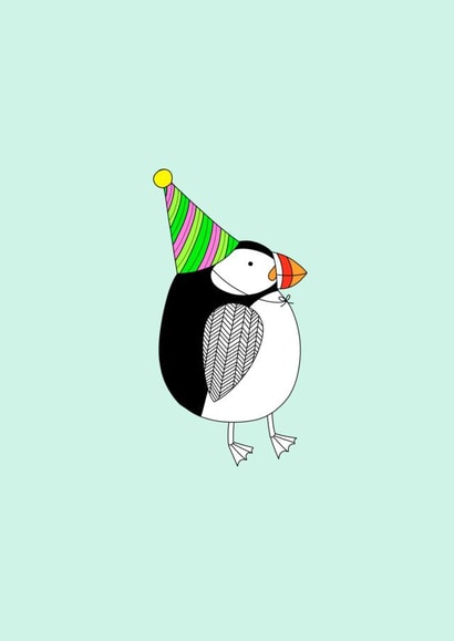 Party Puffin Birthday Card created by A Paper Shed