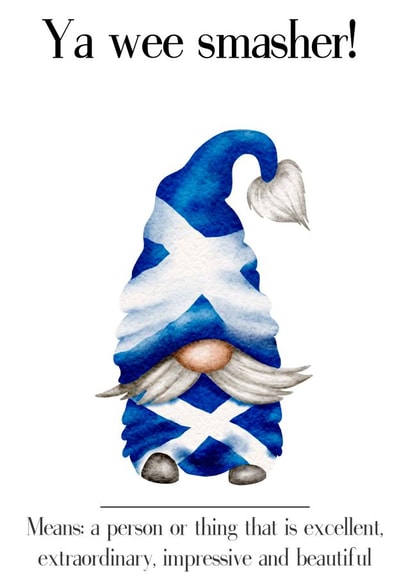 Scottish Slang Card - Wee Smasher created by Tracey T