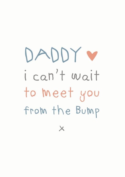Father's Day From the bump - can't wait to meet you created by Cloud 9 Design