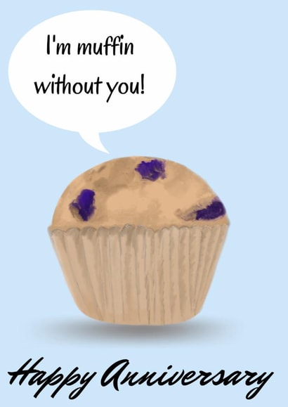 Anniversary muffin card created by SimplyJen