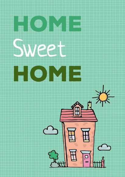 Home Sweet Home new house card created by Soppy Copy