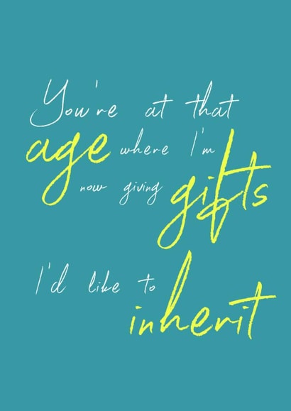 Gifts I'd like to inherit created by Close to the bone