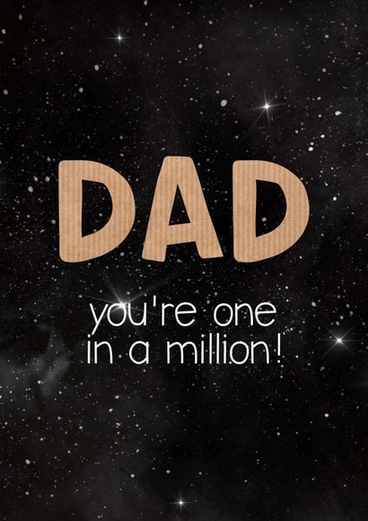 One In A Million Dad Card created by Rascal Design