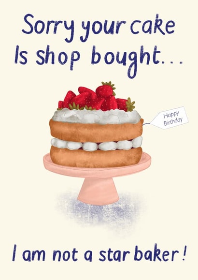 Bake off Birthday Card created by Molliemadethis