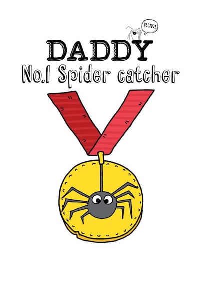 Daddy Number 1 Spider Catcher card created by Eskimo Kiss Designs