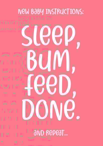 New Baby Instructions 1000 created by Chubby Sparrow