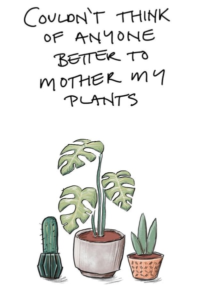 Plant Carer Love Card created by Andrew Wyness