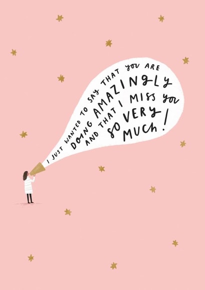 Miss You Card created by Helen Mackay 