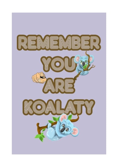 australian koala greetings card created by yerref