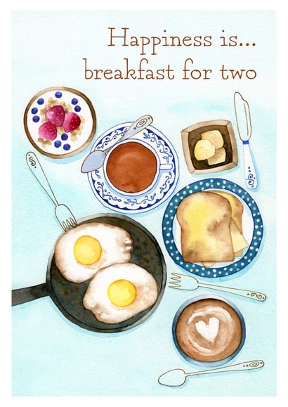 Happy Anniversary Breakfast Together Card created by Sini Ezer