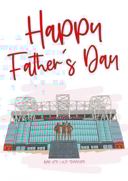 Man Utd Father's Day Card created by Moo & Snip