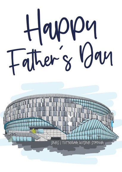 Tottenham Father's Day Card created by Moo & Snip