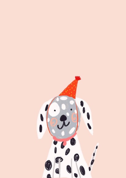 Dalmation party dog created by Alice Clarke