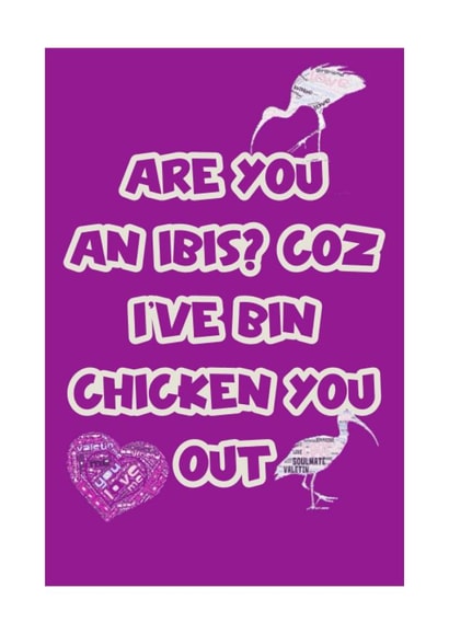 ibis valentine card created by yerref