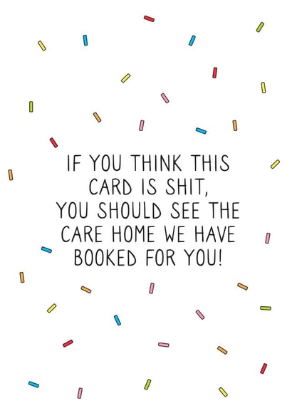 Care Home Birthday Card created by Cute N Quirky Creations