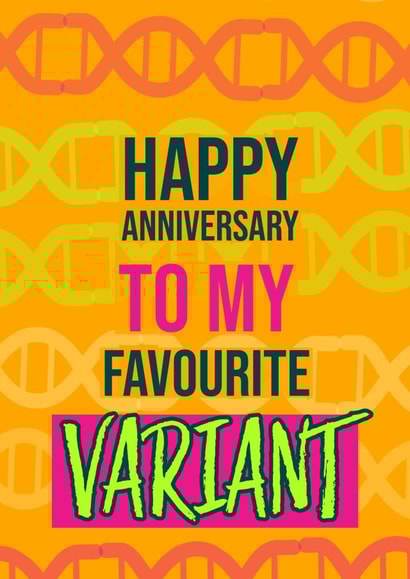 Pandemic Anniversary Card created by SQRRL STUDIOS