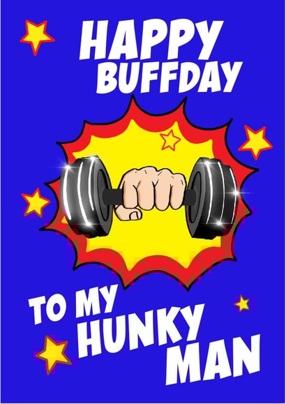 Happy Buffday Hunky card created by Pickled Prints