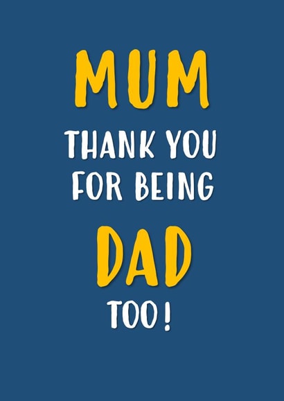 Mum Father's Day card created by John Fox