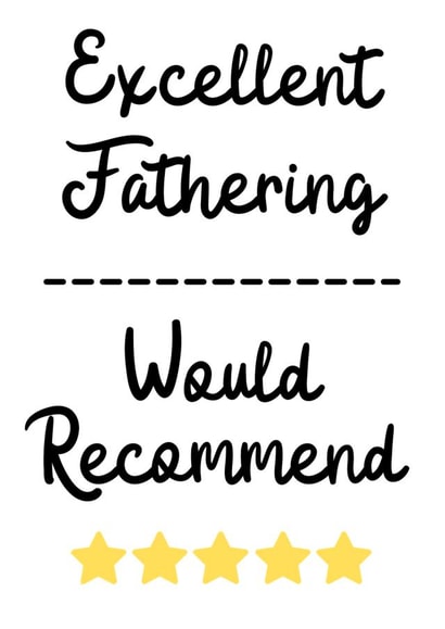 Funny Father's Day review Card created by MadeByLauraxx