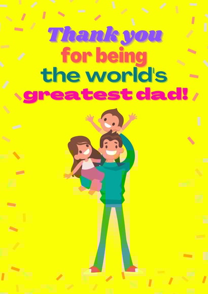 World's Greatest Dad fathers day card created by JOJO's cards