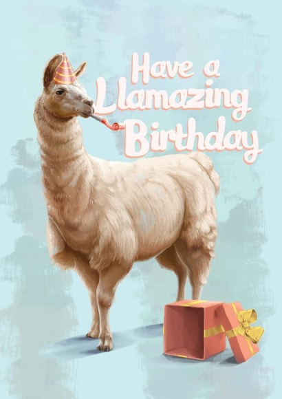Llama Amazing Birthday created by Fasanian Artistry
