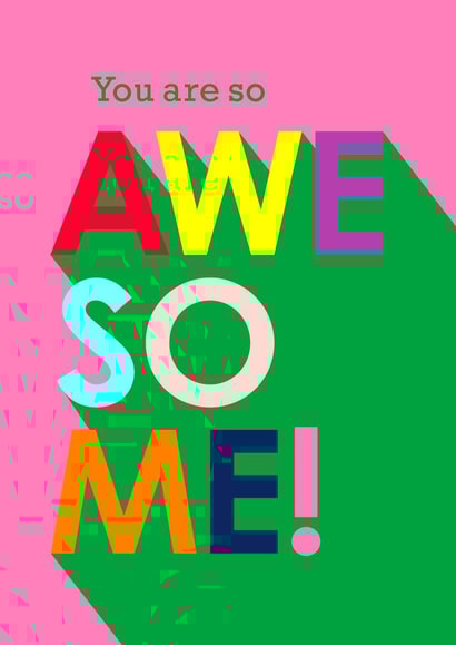 Only the awesome people need this card, pop it in a frame! created by PengellyArt