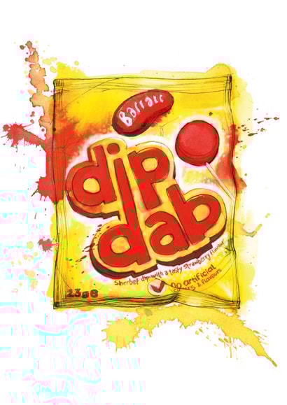 Sherbet Dipdab created by Georgina Luck Illustration