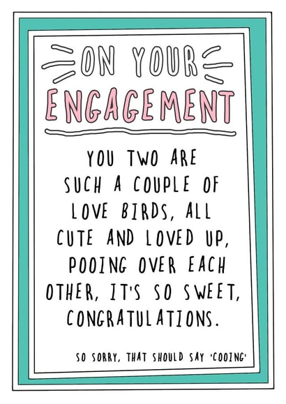 Engagement Love Birds card created by Go La La!
