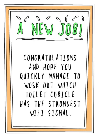 Wifi Signal Skiving New Job card created by Go La La!