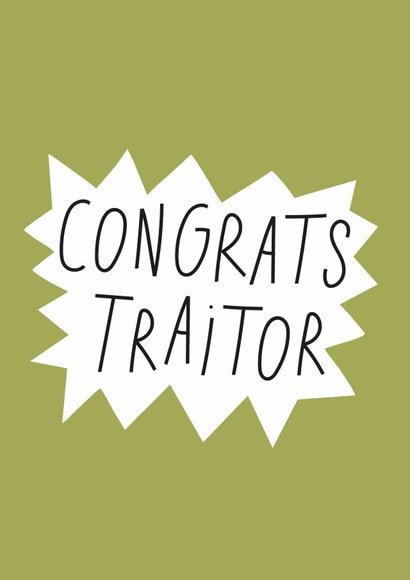 Congrats Traitor Ne job card created by Smail