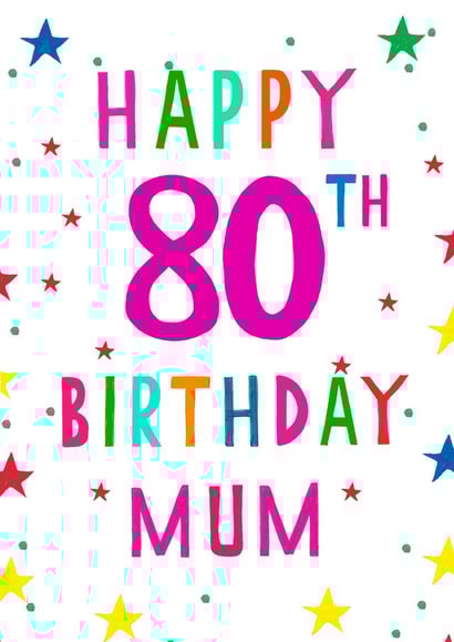 Happy 80th birthday mum created by Earlybird