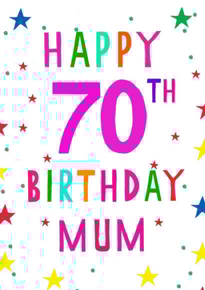 Happy 70th birthday mum created by Earlybird