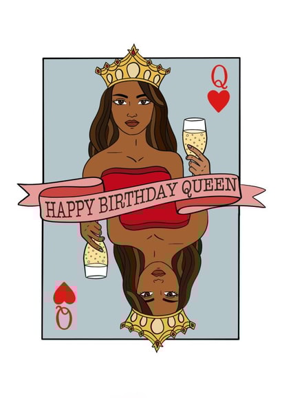 Happy birthday Queen card created by Wooden It Be Precious