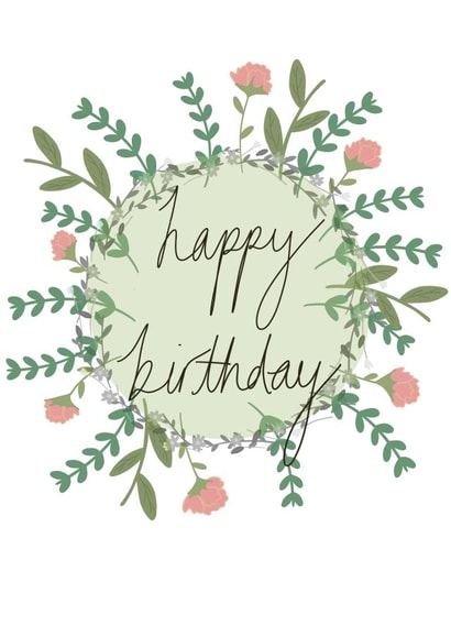 Classic Birthday Card - Flowers - For Her created by CardsbyAliceUK