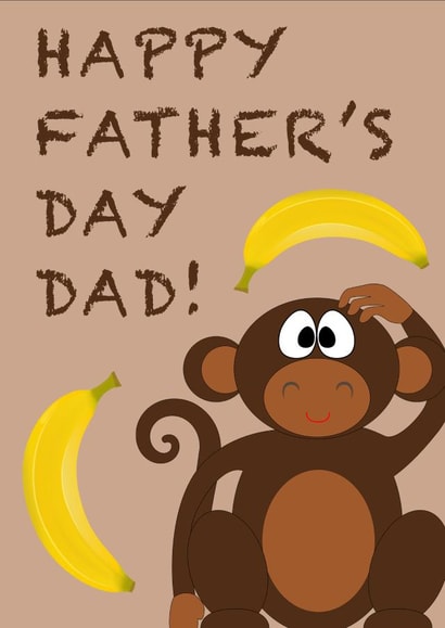 Mischevious Monkey Father's Day Card created by Billy Gawthorpe