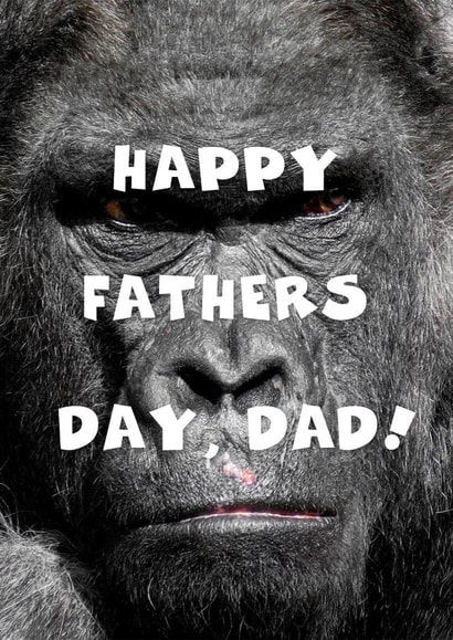Gorilla Father's Day Card created by Billy Gawthorpe