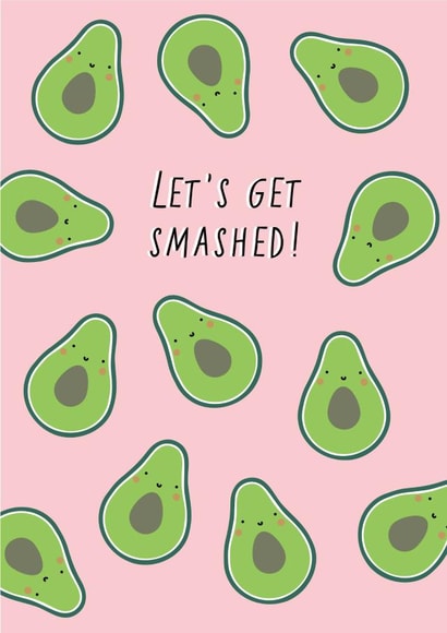 Let's Get Smashed! Celebratory card created by Jessica Eyre