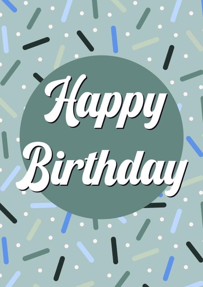 Confetti Birthday Card created by The Girl Next Draw Cards