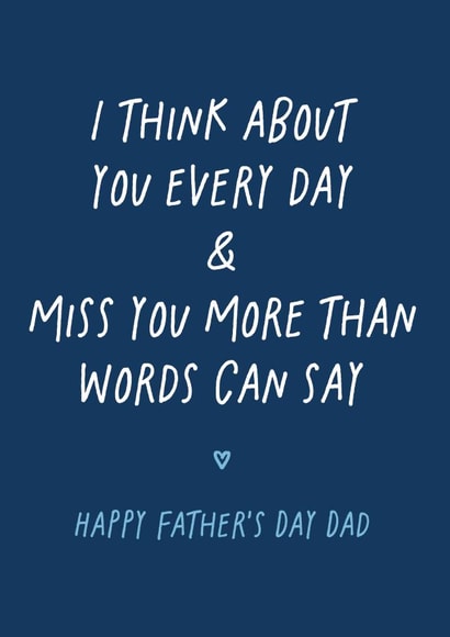 Cards to Heavan - miss you more than words can say created by Percy & Pearl