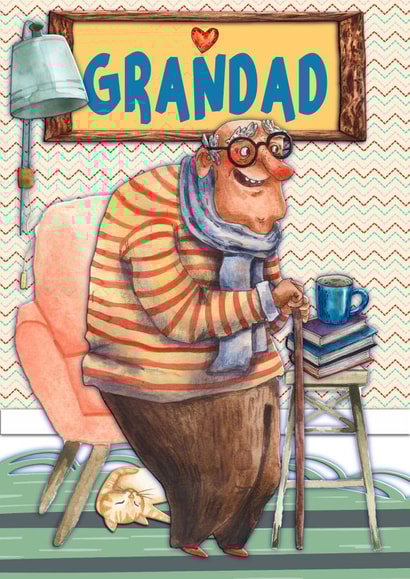 Fun Grandad birthday or Father's Day card created by CardandFast
