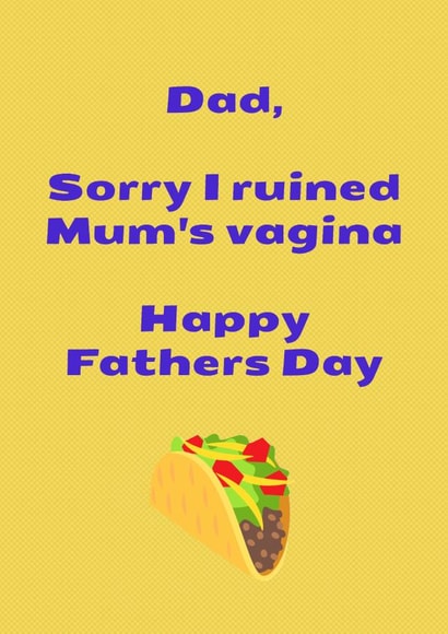 Rude Fathers Day Card created by TickledPink